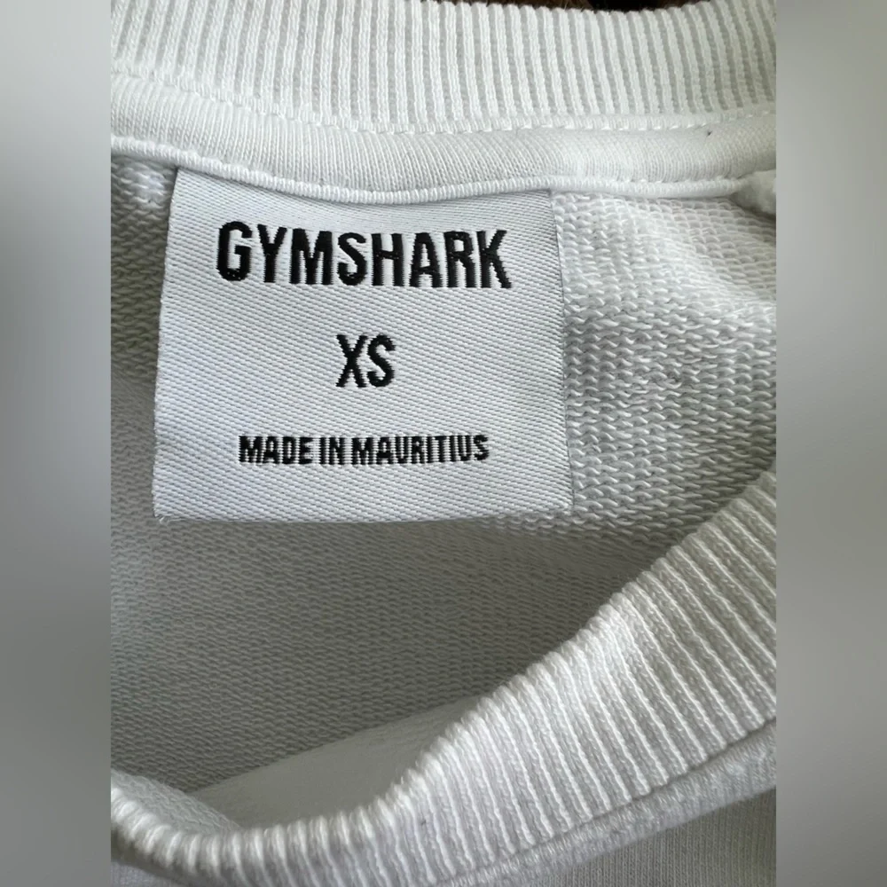 Gymshark Training Cropped Sweater White Athleisure Activewear Women’s XS